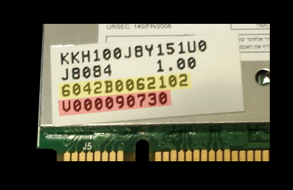 Toshiba Wi-Fi Card With Internal Part Number